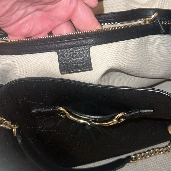 Gucci Guccissima Authentic Horsebit black Emily versatile large bag and dustbag - Picture 11 of 17